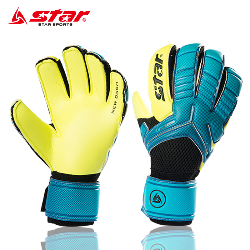 Star世达守门员手套防滑护指成人儿童小学生比赛足球门将带护指