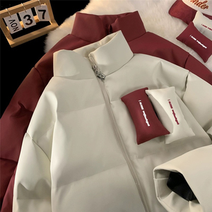 706-1-MB530-P128  现货 高质量  冬季港风情侣pu皮棉衣加厚棉服图片