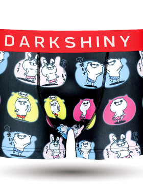 DarkShiny 日本万代漫魂联名耀西兔猫熊香猪机械战狗男士内裤