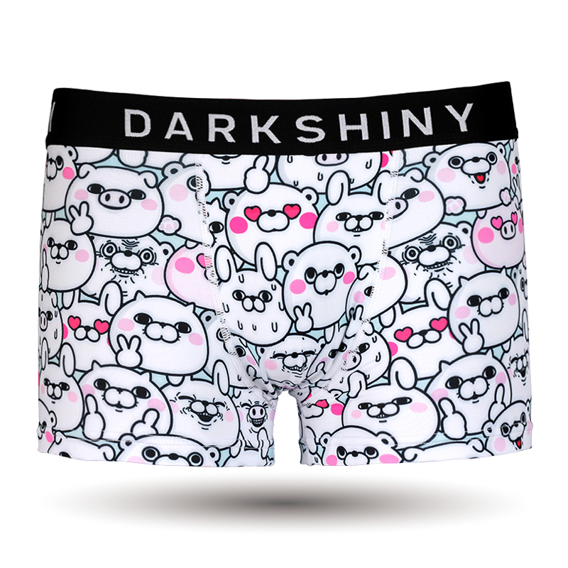 DarkShiny 日本万代漫魂联名耀西兔猫熊狗熊出没男士平角内裤