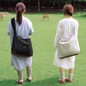 日本制 中川政七商店 鹿の家族 手工麻刺绣 大旅行包
