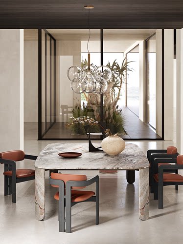 奢华有质感的极简餐桌|Gallotti&Radice