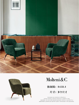 藏不住啦！带你回到上世纪的复古优雅扶手椅||Molteni&C休闲椅