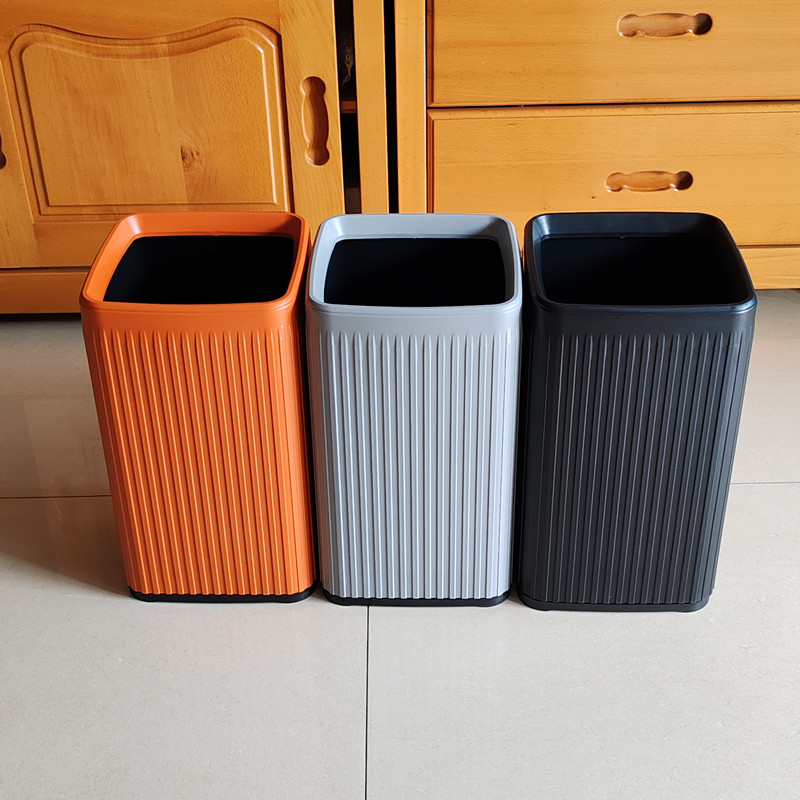方形塑料垃圾桶无盖大容积酒店客房双层收纳桶厕所卫生间酒吧商用