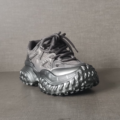 名典2024秋季新品女鞋 时尚厚底飞织面老爹鞋舒适休闲鞋QS77073