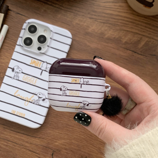 耳机狗适用于Airpodspro3保护套AirPods4耳机套aipods2 AirPodspro2苹果airpods3小众创意光面菲林耳机壳