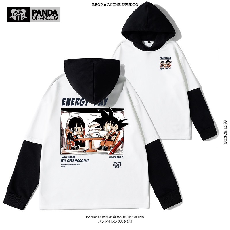 七龙珠漫画联名衣服特别的情侣装2020新款高级感炸街连帽卫衣外套