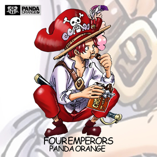 草帽团路飞联名t恤卡通动漫周边衣服四皇红发香克斯巧克力卫衣男