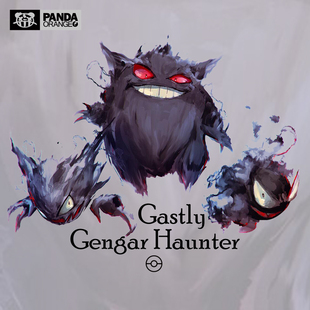 精灵宝可梦耿鬼联名t恤动漫画衣服鬼斯卡通鬼斯通学生情侣装 卫衣