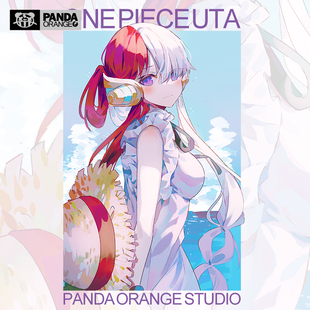 草帽团路飞联名t恤卡通动漫周边衣服乌塔日系漫画学生情侣装卫衣