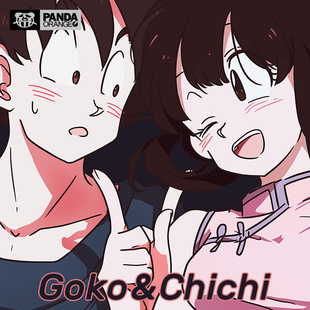 七龙珠联名t恤漫画悟空琪琪短袖男女情侣装夏装ins超火港风卫衣