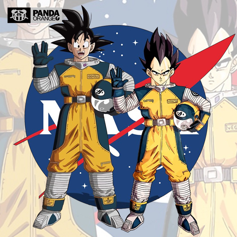 NASA联名七龙珠卫衣悟空贝吉塔动漫周边衣服春秋新款宇航员外套