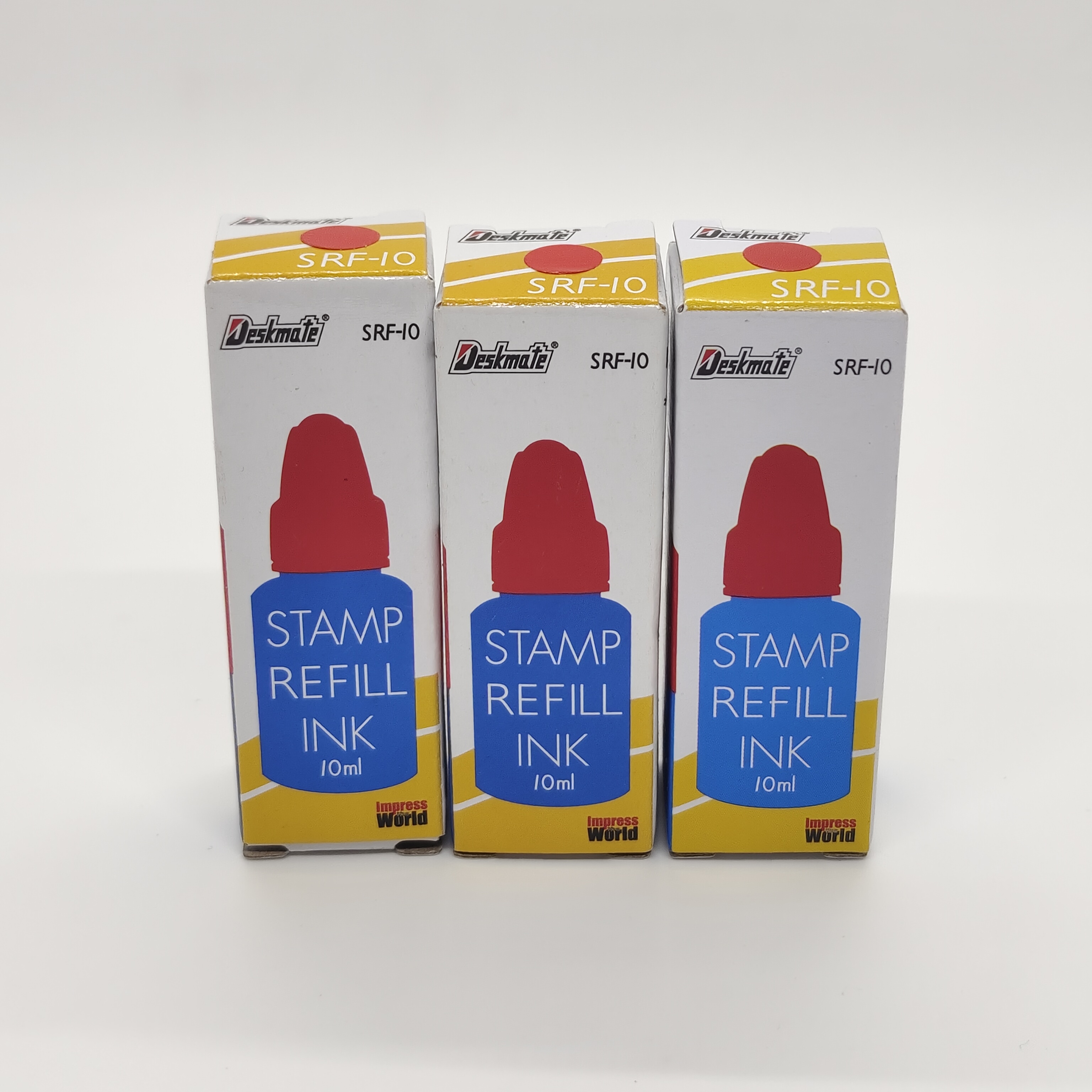 德士美光敏印油回墨硬质铜章专用印油10毫升SRF-10印章红色补充液