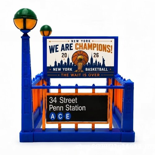 跨境新款 NY Knicks Subway Entrance 纽约尼克斯主题地铁入口