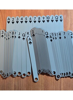 跨境新品Playing card popsicle sticks 扑克牌冰棒棍3D打印摆件