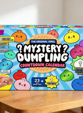 跨境新款 Mystery Dumpling Advent Calendar 包子捏捏乐盲盒玩具
