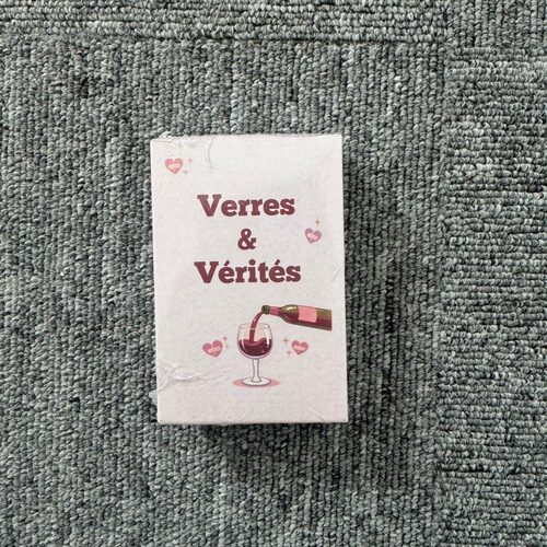 跨境新款Couples Drinking Game ‘Verres&Verites情侣饮酒游戏卡