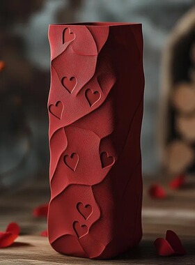 跨境新品Love vine vase爱之藤蔓花瓶桌面装饰3D打印摆件节日礼物