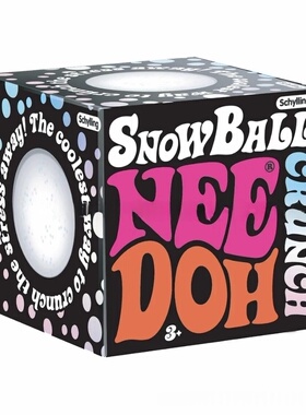 跨境新品 NeeDoh Snow Ball Crunch 雪球捏捏乐 解压玩具