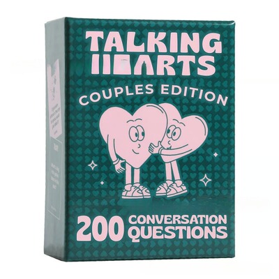 英文 Talking hearts couples edition 用心交谈会说话的情侣版卡