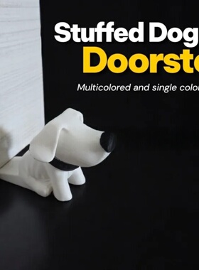跨境新品 Cute puppy with collar decorative doorstop 小狗门挡