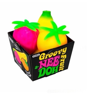 跨境新品Schylling Nee Doh Groovy Fruit水果捏捏乐静音解压玩具