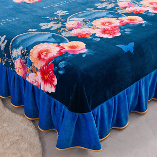 保暖款牛奶绒床单单件冬季加绒单面毛绒珊瑚绒双人单人被单不掉毛