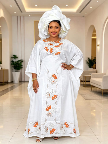 新款非洲大码女装连衣裙african绣花欧美women dress  clothing