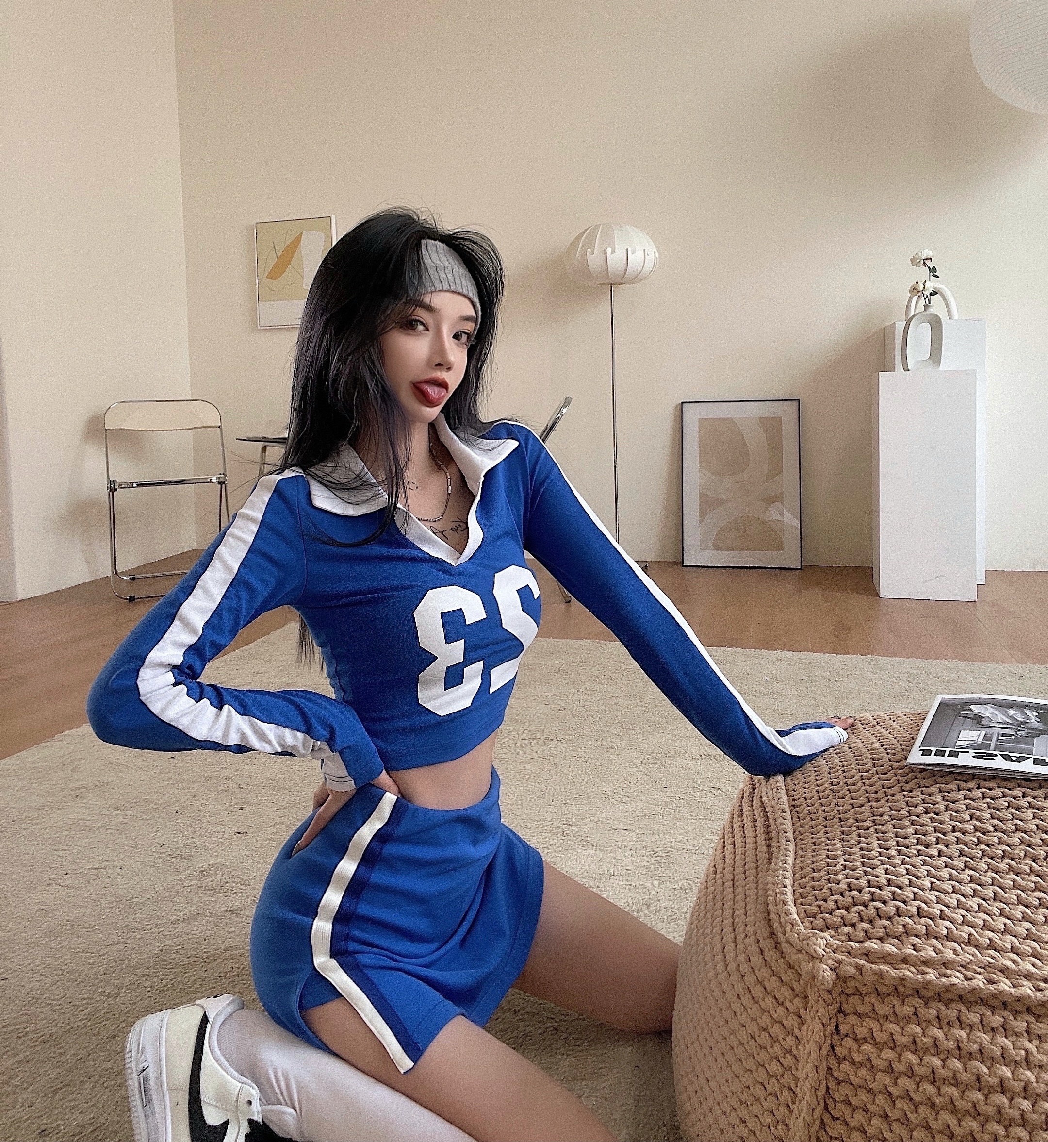 Real price real shot leisure suit 2021 new fashion foreign fashion two piece set