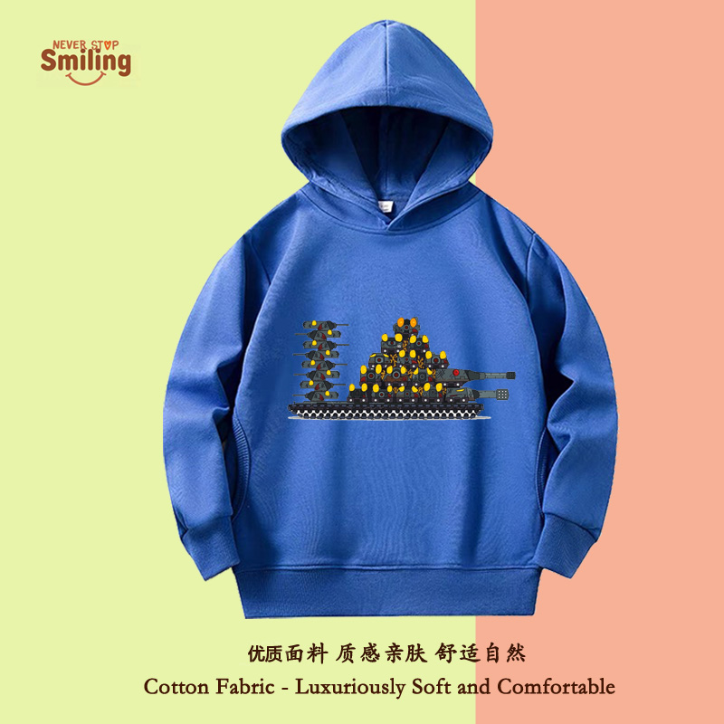 终极坦克决斗儿童2年级3女孩4外套5卫衣6衣服7男童装9岁学生加绒