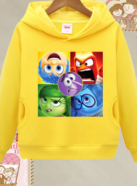 Inside Out头脑特工队加绒卫衣服怒怒乐乐厌厌忧忧粉红色外套礼品