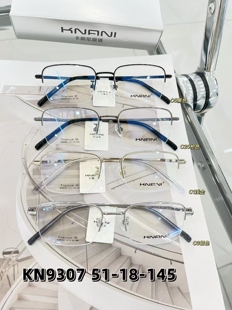 纯钛半框镜架厦门实体店卡朗尼9307