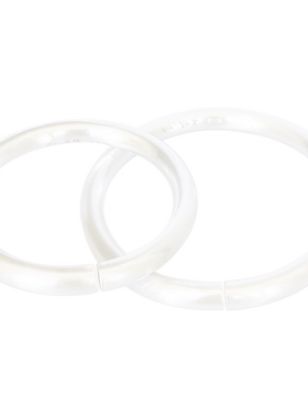 小众光面ins男女款情侣纯银手镯