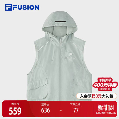 FILAFUSION斐乐女子梭织马甲