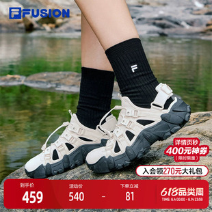 FILA FUSION斐乐潮牌女鞋EXOCET SANDAL凉鞋2025夏季新款山脉凉鞋