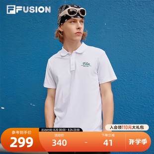 休闲翻领上衣 FILA FUSION斐乐潮牌男子短袖 POLO衫 春夏商务时尚