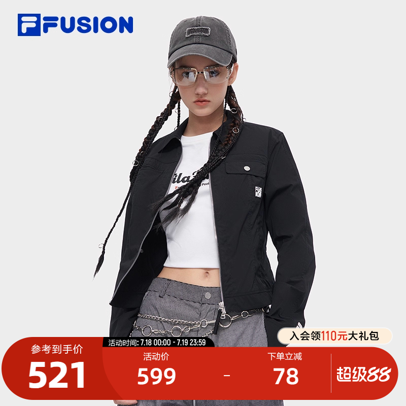 FILAFUSION斐乐女子长袖衬衫