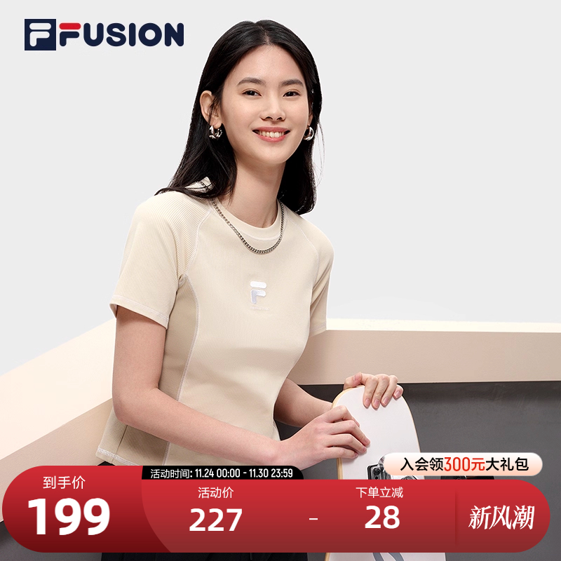 FILAFUSION斐乐女子短袖T