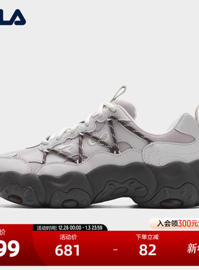 FILA 斐乐官方女鞋FLUID 6复古运动鞋2025冬季新款猫爪6代休闲鞋