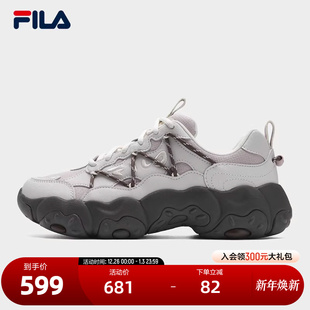 6复古运动鞋 FLUID 2025冬季 新款 FILA 猫爪6代休闲鞋 斐乐官方女鞋