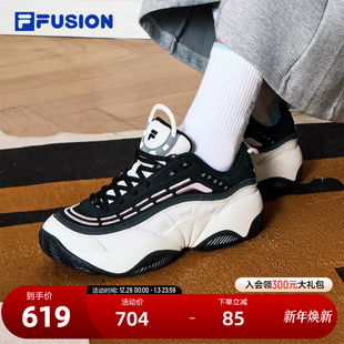 FUSION斐乐潮牌女鞋 运动鞋 FIRE复古篮球鞋 火焰鞋 2024冬新款 FILA