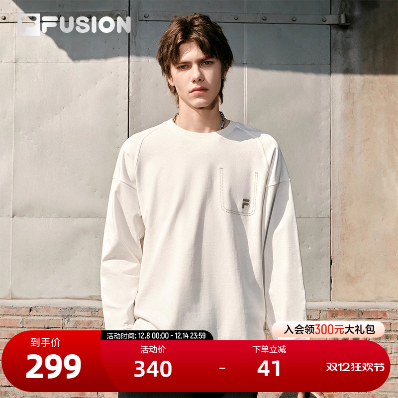 FILAFUSION斐乐情侣长袖T