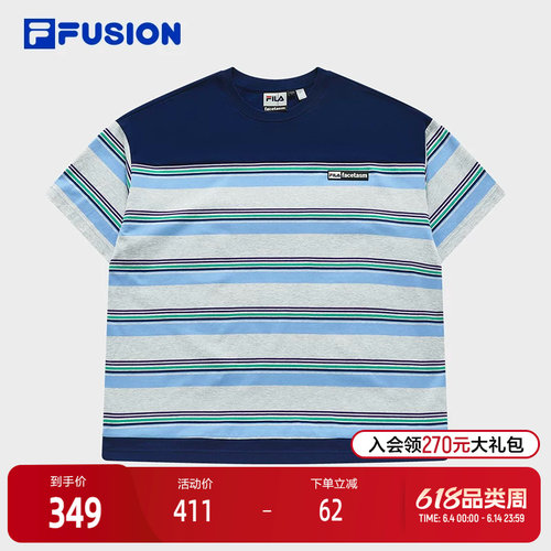 FILAFUSION斐乐男子短袖T