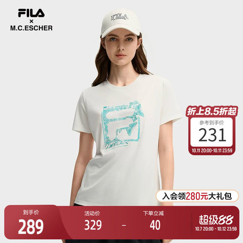 FILA斐乐女子休闲短袖T