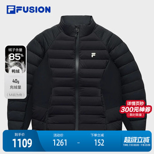 FILA FUSION斐乐潮牌轻薄羽绒服女2025冬季新款时尚修身保暖外套
