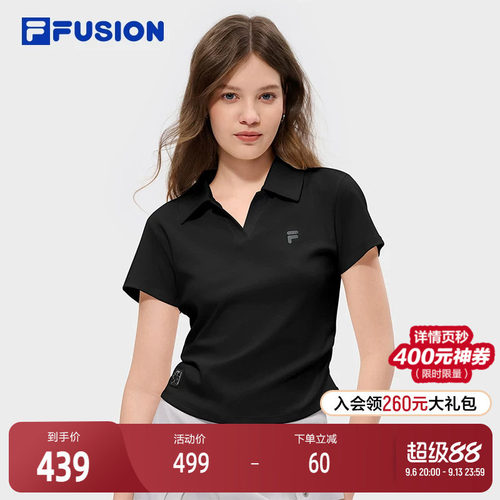 FILAFUSION斐乐女子短袖POLO