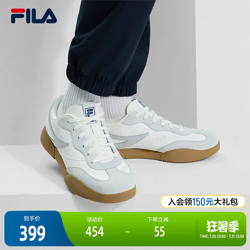 FILA 斐乐官方男鞋PENGUIN复古板鞋2025春新款企鹅鞋德训鞋休闲鞋