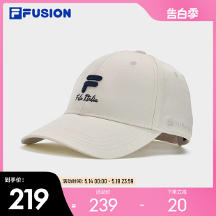 运动帽遮阳帽鸭舌帽 棒球帽2024春新款 FUSION斐乐潮牌情侣款 FILA