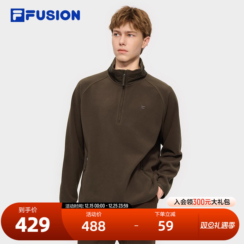 FILAFUSION斐乐男针织长袖上衣