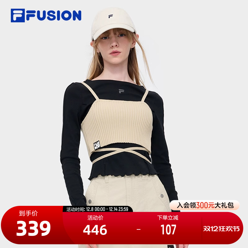 FILAFUSION斐乐女子长袖T
